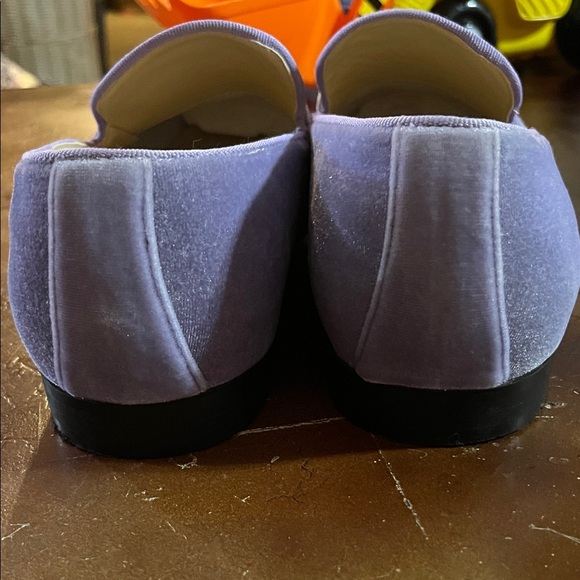 Lavender Loafers with Gold Buckle - Picture 8 of 10